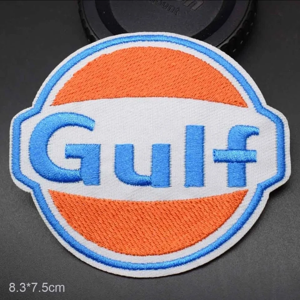 Gulf Gas Station Iron On Embroidered Clothing Patch PB3 - Image 1 of 1