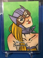 2018 Cryptozoic DC Bombshells 2 II 1/1 Sketch Julia Pinto Batgirl