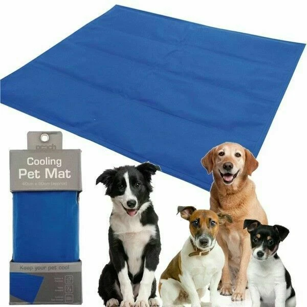 Mega_Jumble Pet Cooling Gel Mat Bed Pad 60 x 44cm - Blue