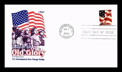 Bandera Niños Compromiso de Lealtad 2002 Artmaster Cachet FDC UNADDR Foto 1 de 2