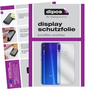 2x Protection pour Xiaomi Redmi Note 7 Pro arrière Film d'écran protecteur clair - Photo 1 sur 5