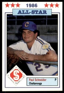 1986 Jennings Southern League All-Stars Minor League Paul Schneider (B)