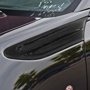 Real Carbon Fiber Hood Side Fender Vent Trim For Toyota 86 Subar BRZ 2013-2018 - Picture 1 of 5