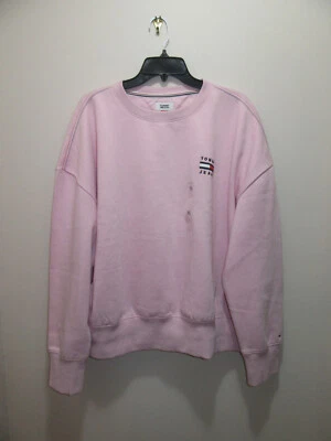TOMMY HILFIGER TOMMY JEANS MUJER SUÉTER JERSEY CUELLO REDONDO ROSA TALLA XL Foto 1 de 4