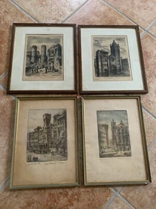 RENZO CORDIVIOLA SAMMLUNG BILDDRUCKE ALT GENUA GEMISCHTE TECHNIKEN  - Bild 1 von 5