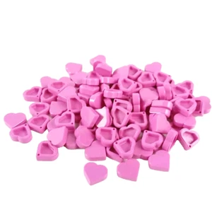 100 Pieces LEGO® HEART Dark Pink Round Tile 1 x 1 Decorative Tiles Part 39739 - Picture 1 of 3