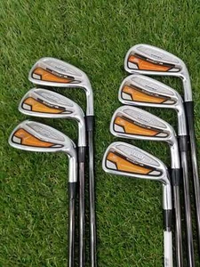 2011 COBRA AMP FORGED IRON SET 4-PW XSTIFF KBS $-TAPER 130 GOOD - Picture 1 of 9