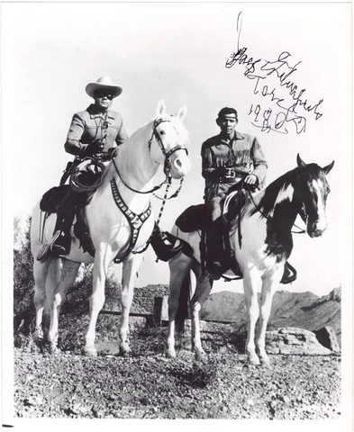 JAY "TONTO" SILVERHEELS - INSCRIBED PHOTOGRAPH SIGNED 1980 Cover