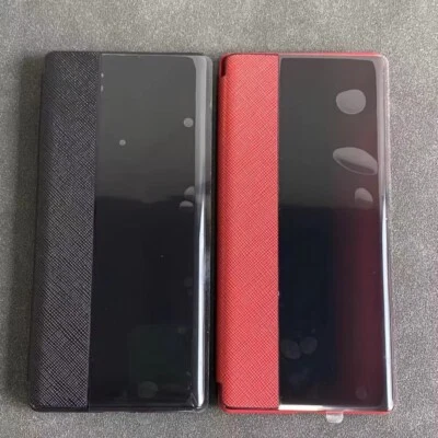 Original Genuine Leather Smart View Flip Case Cover For Huawei Mate30 RS Porsche - Image 1 of 4