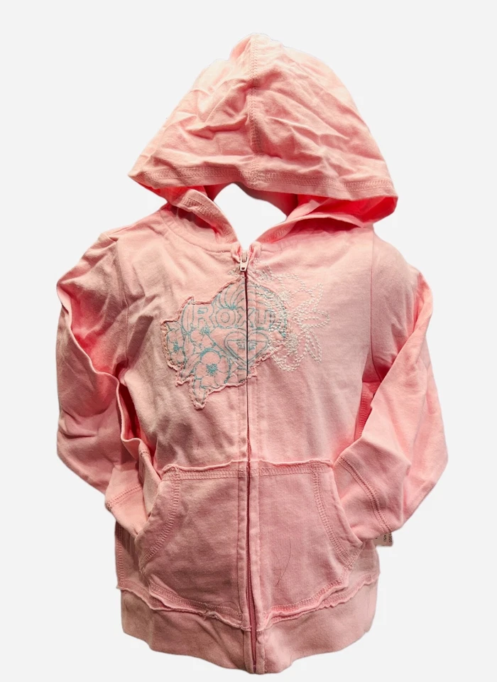 Sudadera con Capucha Niñas 24 Meses ROXY Rosa Logo.  ¡NUEVO CON ETIQUETAS! Foto 1 de 1