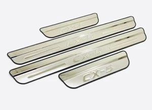 For Mazda CX-5 Stainless Steel Door Sill Scuff Plate Sticker - Picture 1 of 2