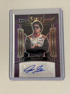 2024 Panini Select Racing Jake Garcia Purple Auto /49  - Image 1 of 2