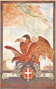 C4206) WW1 BATTAGLIONE AEROSTIERI. ILLUSTRATORE PIANTINI. - Imagen 1 de 1