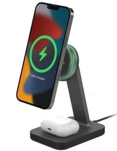 ZAGG mophie Snap+ 15W charging stand & Pad with UK Adapter, Qi-Enabled devices - Picture 1 of 5