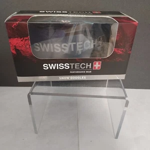 Swisstech NIB Telluride Black Ski Goggle Mask Dual Lense Anti-Fog Coatings box - Picture 1 of 2