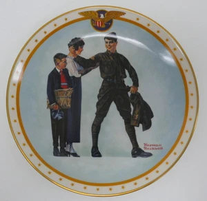 Placa de coleccionista Norman Rockwell Back To His Old Job 03303/18.000 - Imagen 1 de 2