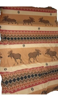 COLECCIONES MOOSE LODGE MARRÓN NEGRO CAMELLO SUROESTE (1 PIEZA) EDREDÓN DOBLE 60 X 87 Foto 1 de 4