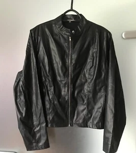 Kunstlederjacke Jacke Bikerjacke Sweatjacke Classic ohne Taschen Größe XL - Bild 1 von 6