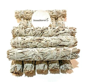 NessaStores White Sage Smudge Incense 9" Bundle (5 pcs) #JC-139 - Picture 1 of 7