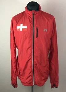 M.Laursen Denmark NEWLINE Running Windbreaker Jacke Herren Gr. XL Full-Zip rot - Bild 1 von 12