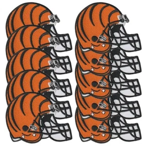 10 pcs Cincinnati Bengals Nation Helmet Logo Size 3.3"x2.5" Sew Iron On Patches - Picture 1 of 12