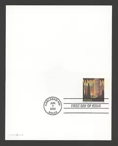 2002 US Scott #UX381 23c Carlsbad Caverns National Park Reply Card, FDC - Picture 1 of 2