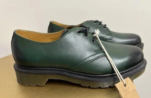 Dr. Doc Martens AW004 23989 Oxford Leder Schnürschuhe Grün Damen Gr. 5 NEU - Bild 1 von 12