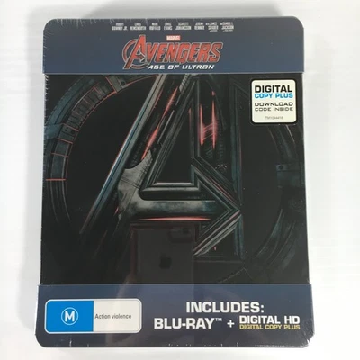 Avenges Age of Ultron Steelbook Blu-ray Regions A B C Bluray Blu ray SEALED TRAC - Image 1 of 4