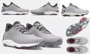 Nuevos zapatos de golf Under Armour para hombre $175 UA cargados DRIVE PRO botines mod gris talla 10 - Imagen 1 de 7