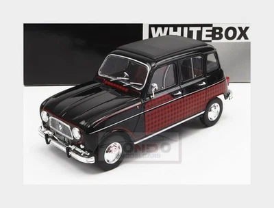1:24 WHITEBOX Renault R4L Parisienne 1964 Black Red WB124151 - Immagine 1 di 2