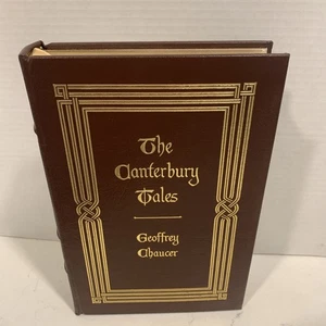 The Canterbury Tales by Geoffrey Chaucer, Easton Press, Leather collector  Edt! - Foto 1 di 8