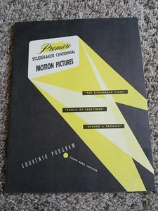 RARO libro programma souvenir film centenario Studebaker 1952 prima - Foto 1 di 4