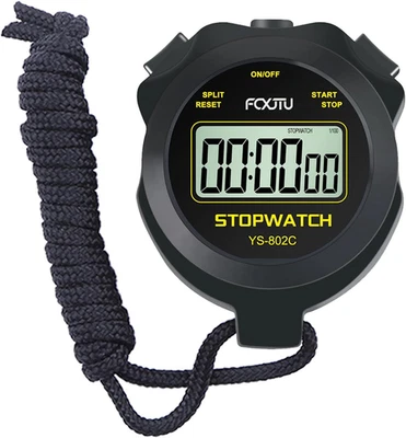 TIMYI FCXJTU Digital Simple Stopwatch Timer, No Bells, No Alarm, Simple Basic Operatio