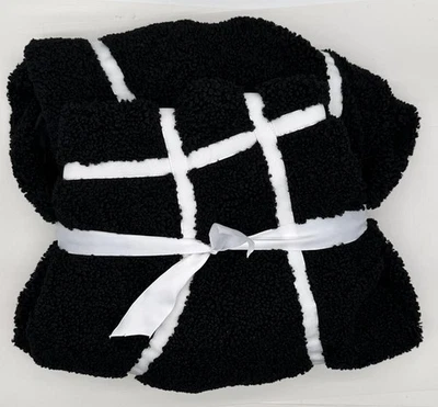 Silla bolsa de frijoles de baloncesto Pottery Barn para adolescentes GRANDE funda - Sherpa negra Foto 1 de 4