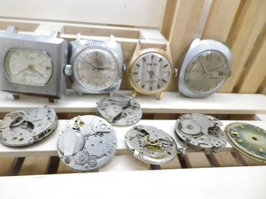 LOTE DE RELOJES MECANICOS ANTIGUOS Y PIEZAS REPARAR REVISAR WATCHES - Imagen 1 de 11