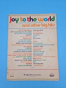 Joy to the World and Other Big Hits Song Book Sheet Music 1970s - Picture 1 of 6