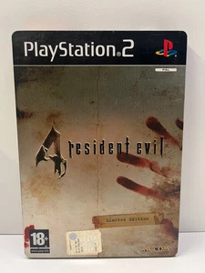 RESIDENT EVIL 4 STEELBOOK EDITION - SONY PS2 - GIOCO USATO PAL VERSION CD OTTIMO - Imagen 1 de 21