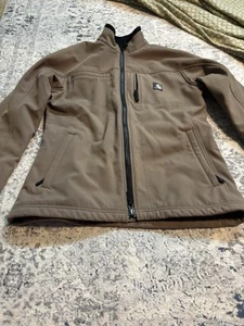 Carhartt Soft Shell Jacket Women's Small Full Zip Water Repellent WJ176 - Picture 1 of 16