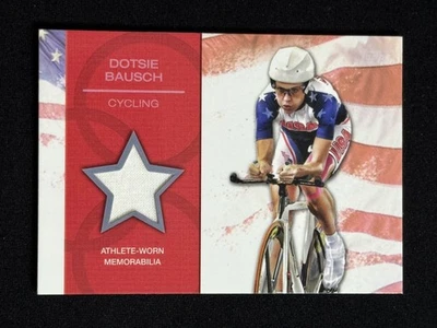 Cartão adesivo relíquia usado em corrida 2012 Topps Dotsie Bausch #OR-DB equipe olímpica dos EUA - Imagem 1 de 2