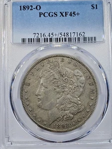 1892 O Morgan Silver Dollar PCGS XF 45+ Plus Grade - Picture 1 of 4