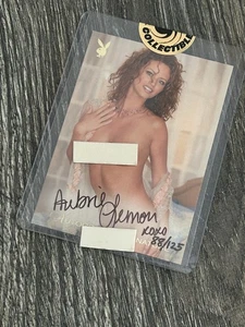 Hot Girl Autograph Card AUBRIE LEMON Playmate Cyber Girls Signed #/125 Sexy Babe - Picture 1 of 1