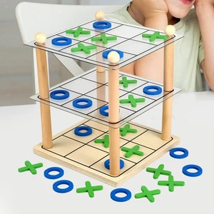 Tic TAC Toe Game Noughts and Crosses for Backyard Family Night Party Favors - Picture 1 of 7