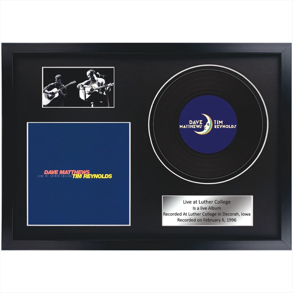 Dave Matthews & Tim Reynolds – Live At Luther College / Souvenir in black frame - Image 1 of 4