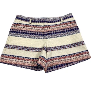 Pantalones Cortos Katherine Barclay Tejidos Para Mujer Talla 8 Azul Rojo Beige Boho Festival Hippie - Imagen 1 de 7