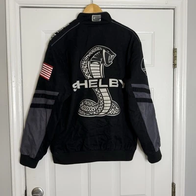 Rare JH Design Carroll Shelby Cobra Mustang Bomber Jacket Men's Size Large - Image 1 of 4