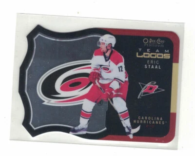2015-16 O-PEE-CHEE PLATINUM TEAM LOGOS # T-6 ERIC STAAL , CAROLINA HURRICANES - Image 1 of 2