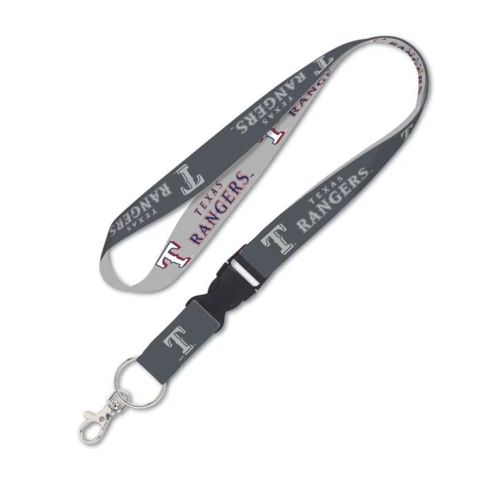 TEXAS RANGERS KEYCHAIN LANYARD WITH DETACH BUCKLE 1" WIDE 22" LONG MLB - Image 1 of 1