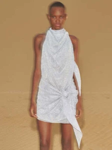 Baobab Womens Providencia Halter Dress Swim Cover Up Gray Size Medium STORE-940 - Bild 1 von 5