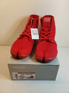 Marugo Sports Jog II Split Toe Sneakers Tabi Running Shoe Lightweight Red New US - Picture 1 of 6