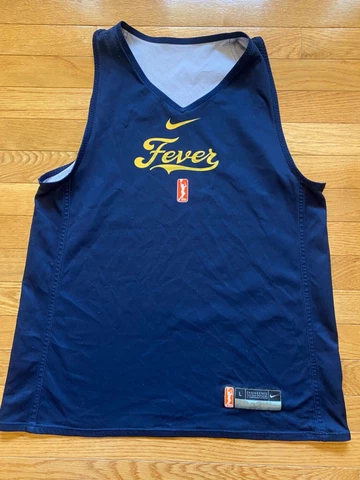 INDIANA FEVER Basketball WNBA Dri-Fit NIKE Sz  L Jersey Reversible Team Issue Cover